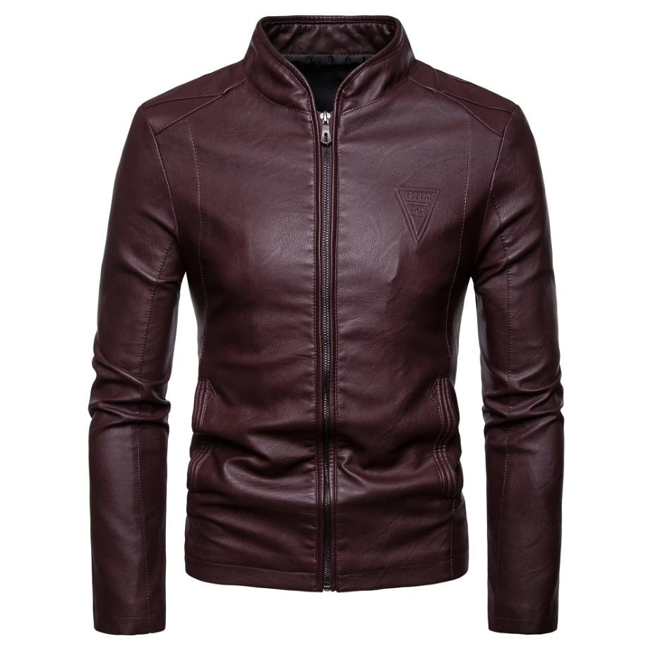 Minimalist Faux Leather Jacket