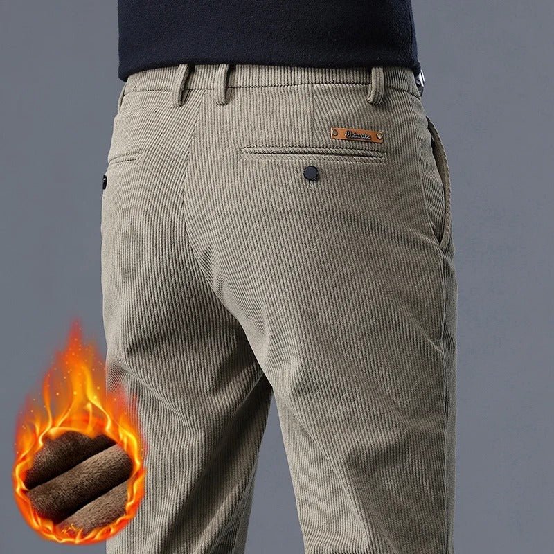 Lined Corduroy Pants for Cold Weather - Harren Cole