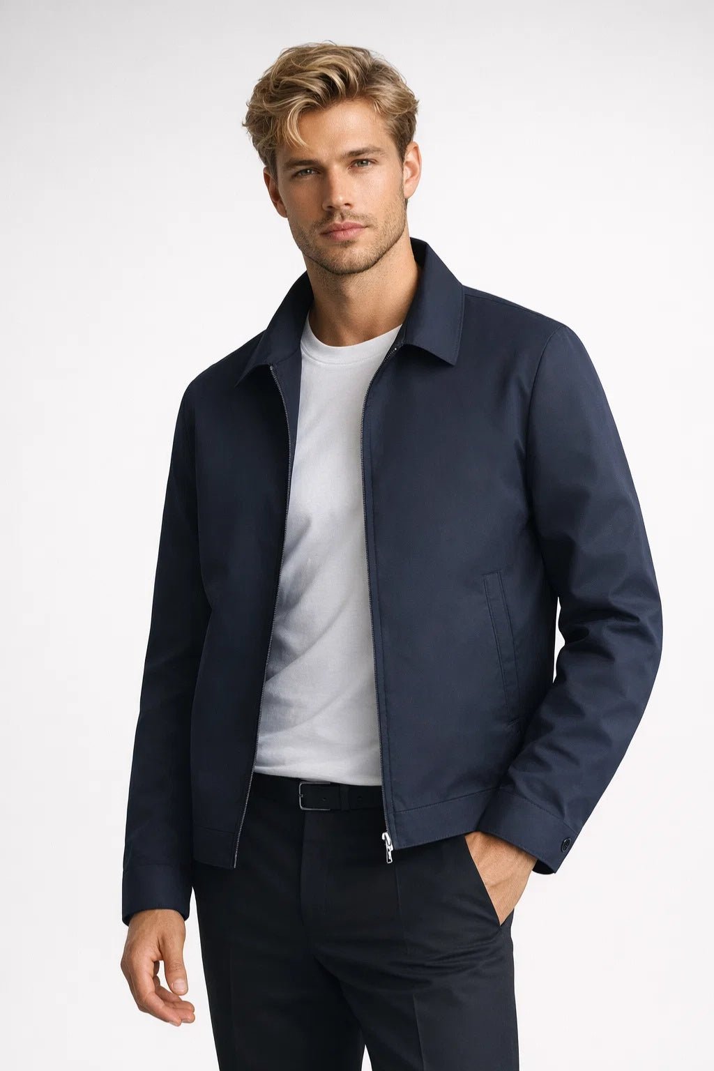 Padded Longline Button Front Coat - Harren Cole