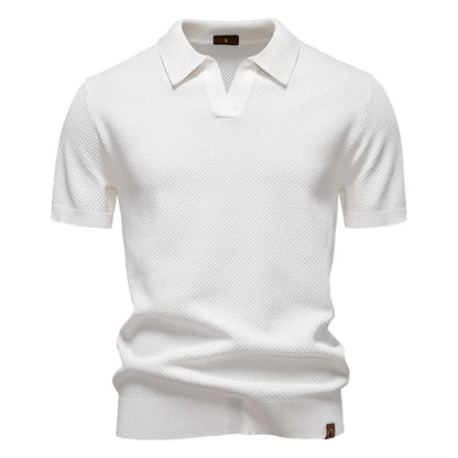 Men's Elegant Knit Polo Shirt