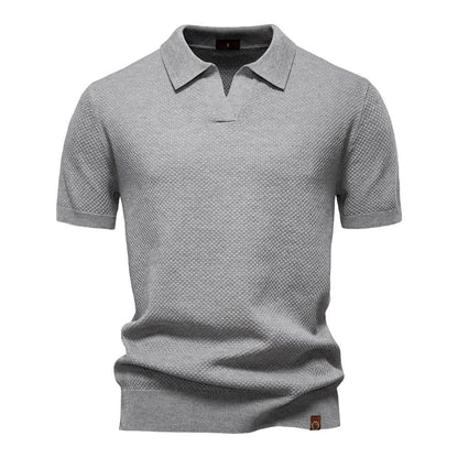 Men's Elegant Knit Polo Shirt