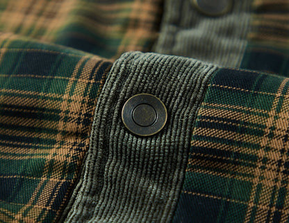 Men's Checked Shirt with Sherpa Lining