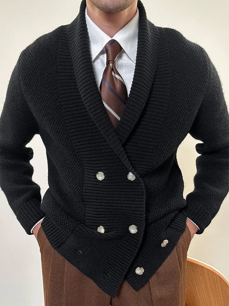 Elegant Shawl Collar Cardigan