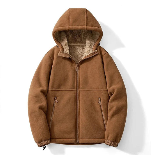 Fleece-Lined Hoodie Jacket
