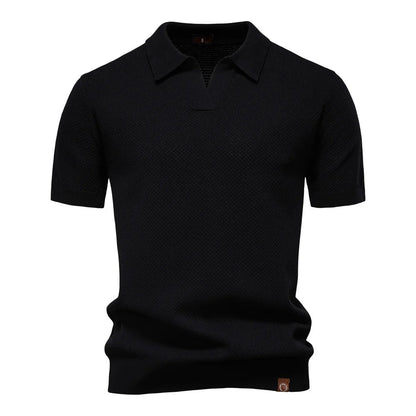 Men's Elegant Knit Polo Shirt