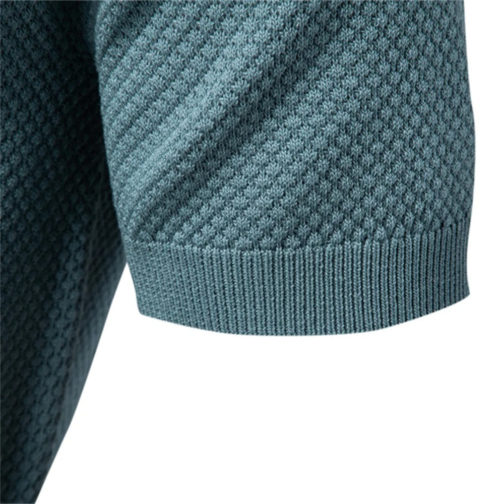 Men's Elegant Knit Polo Shirt