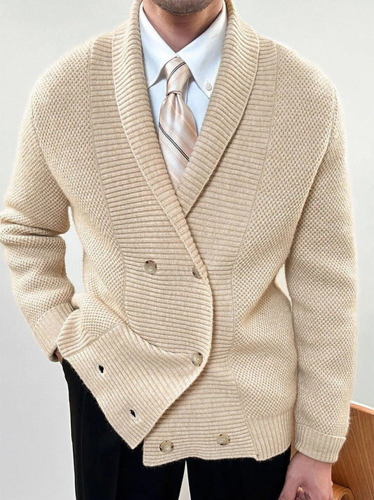 Elegant Shawl Collar Cardigan