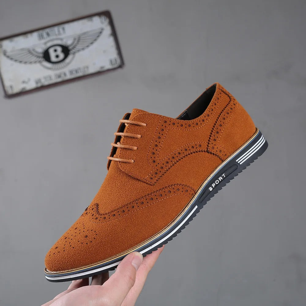 Men's Flyknit Derby Shoes Breathable Comfortable