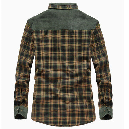 Men's Checked Shirt with Sherpa Lining