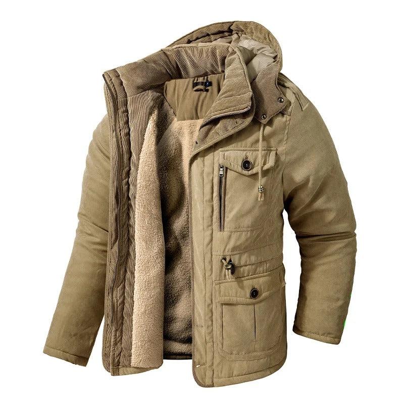 Fleece-Lined Outdoor Jacket for Men