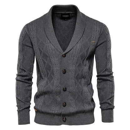 Men's Shawl Collar Cardigan Sweater