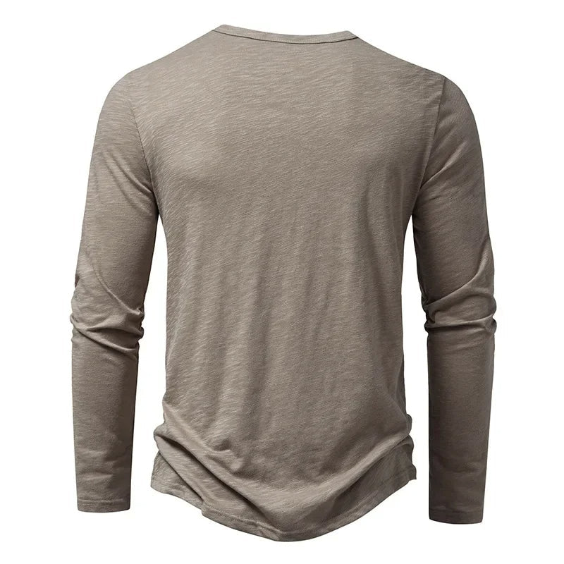 Men’s Long Sleeve Henley Shirt