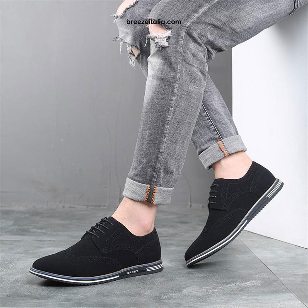 Men's Flyknit Derby Shoes Breathable Comfortable