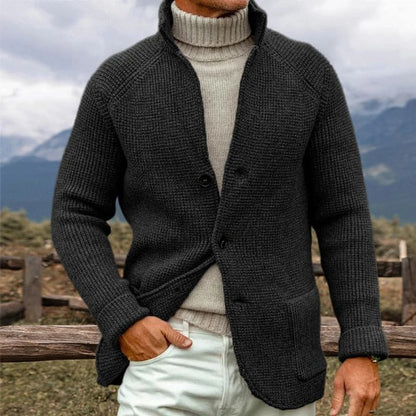 Warm Raglan Sleeve Cardigan Sweater