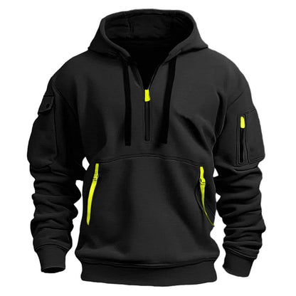 Sporty Zip Hoodie with Pockets