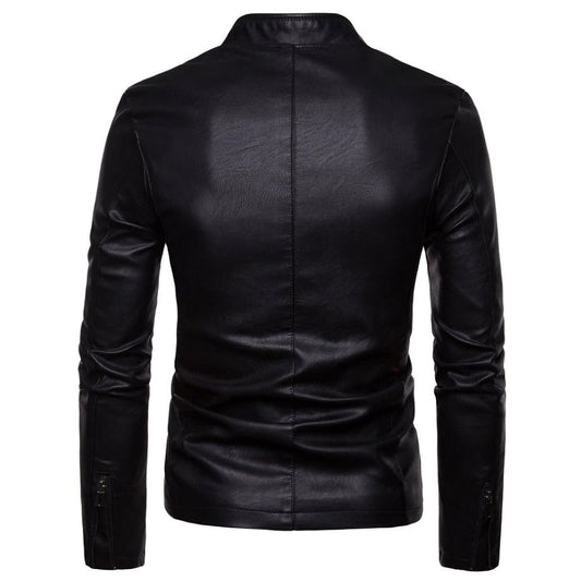 Minimalist Faux Leather Jacket