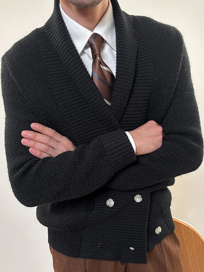 Elegant Shawl Collar Cardigan