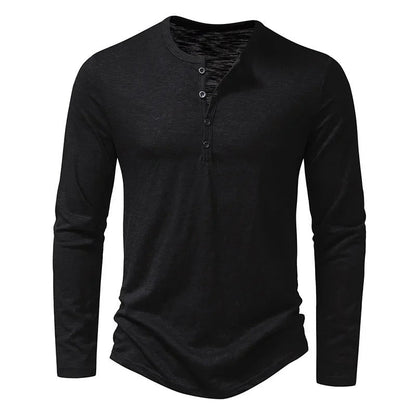 Men’s Long Sleeve Henley Shirt