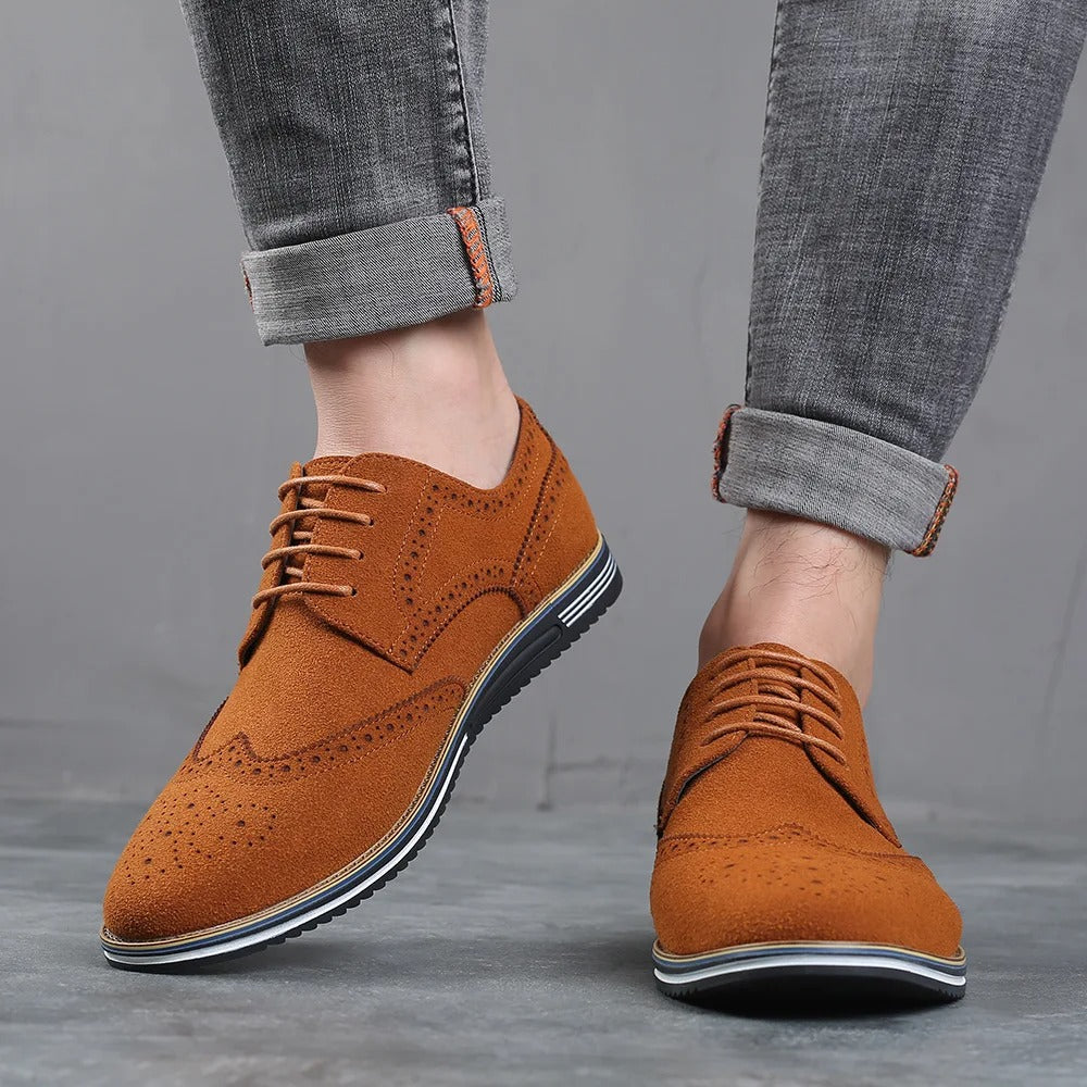 Men's Flyknit Derby Shoes Breathable Comfortable
