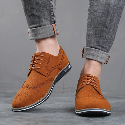 Men's Flyknit Derby Shoes Breathable Comfortable