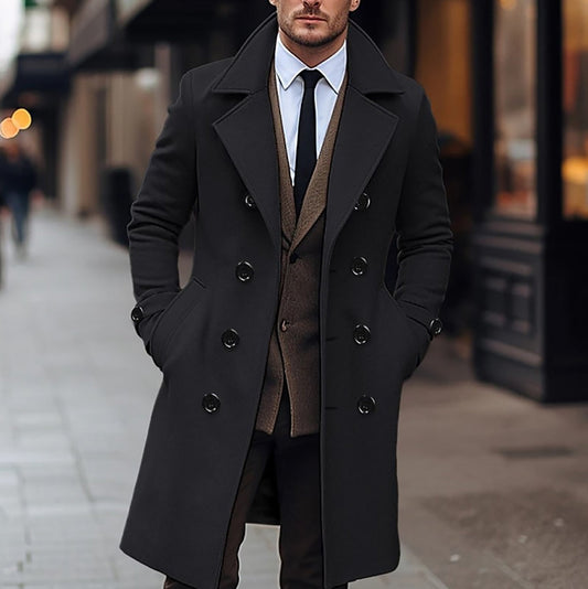 Elegant Men's Wool Coat