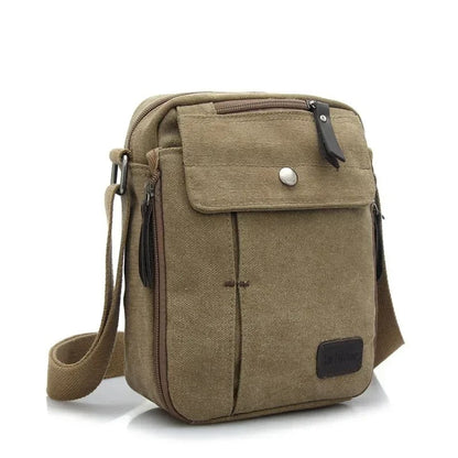 Canvas Vertical Sling Bag