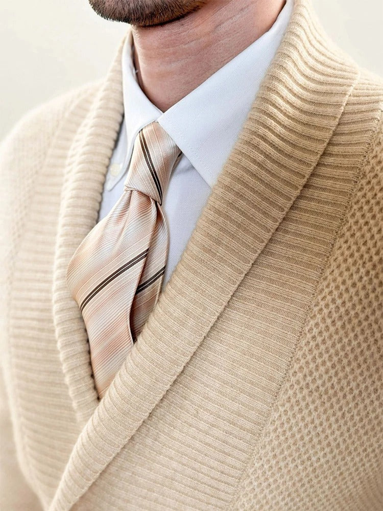 Elegant Shawl Collar Cardigan