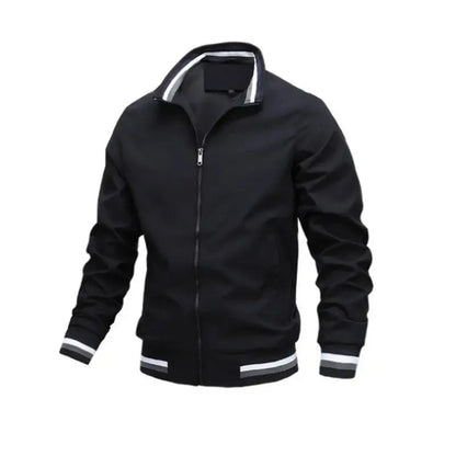 Men Lightweight Waterproof Bomber Windbreaker Jacket White