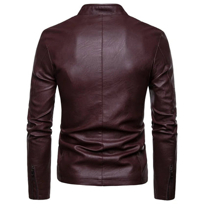 Minimalist Faux Leather Jacket