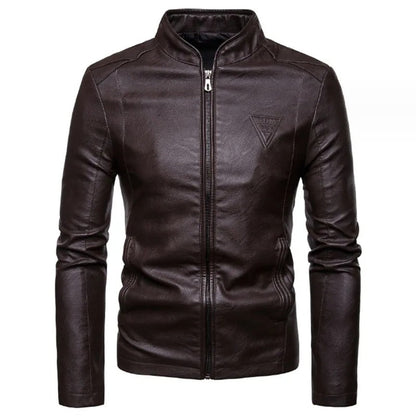 Minimalist Faux Leather Jacket