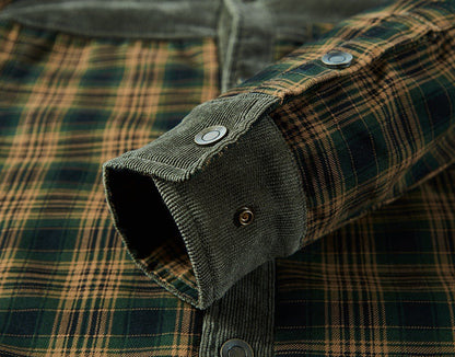 Men's Checked Shirt with Sherpa Lining