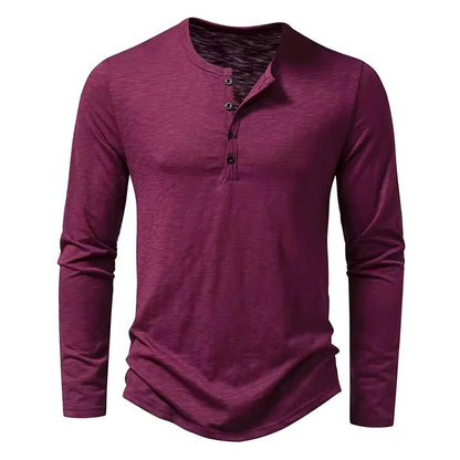 Men’s Long Sleeve Henley Shirt