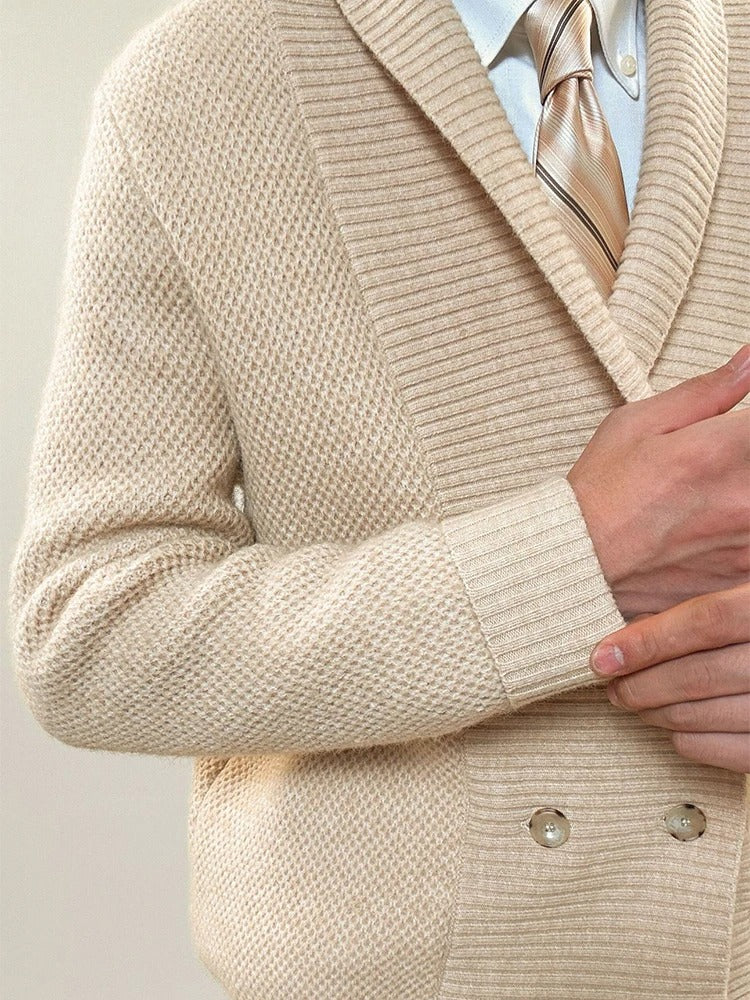 Elegant Shawl Collar Cardigan