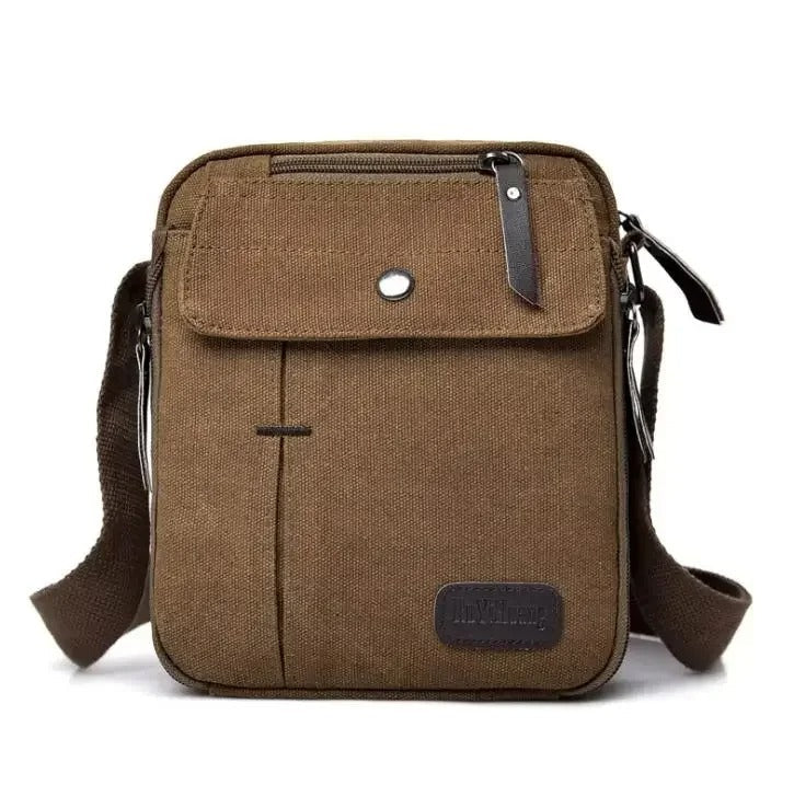 Canvas Vertical Sling Bag
