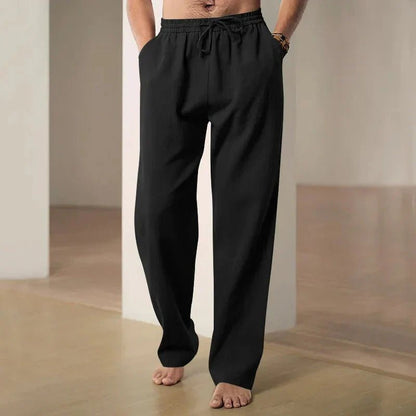 Airy Loose Fit Linen Pants - Harren Cole