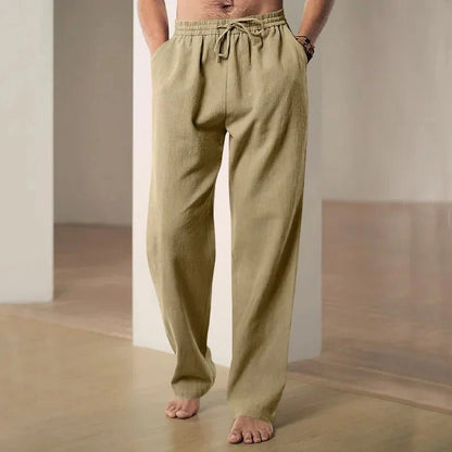 Airy Loose Fit Linen Pants - Harren Cole