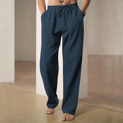Airy Loose Fit Linen Pants - Harren Cole