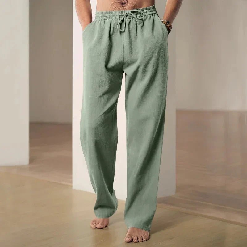 Airy Loose Fit Linen Pants - Harren Cole