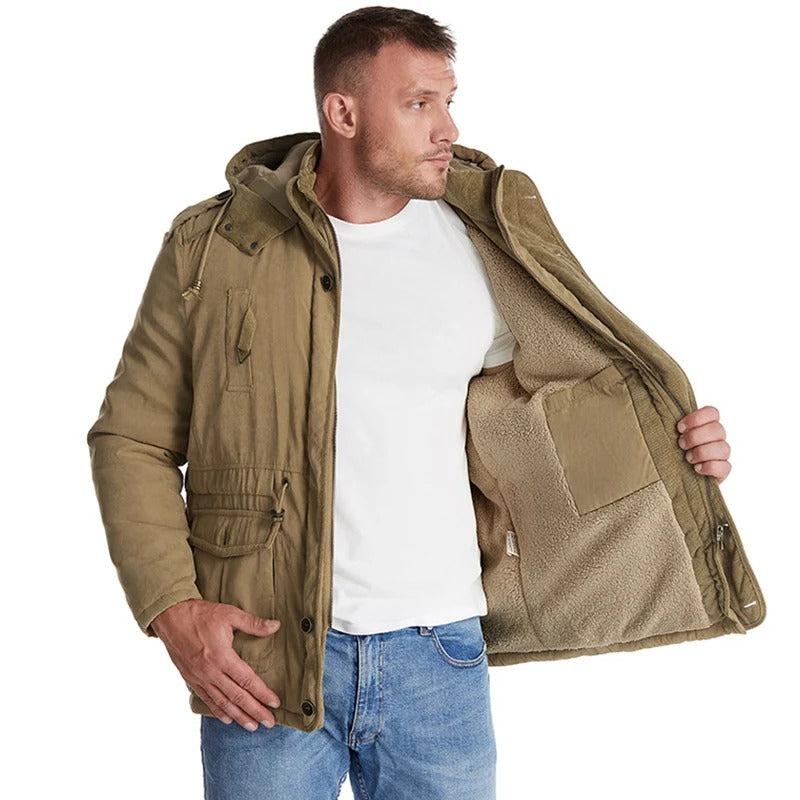 Fleece-Lined Outdoor Jacket for Men