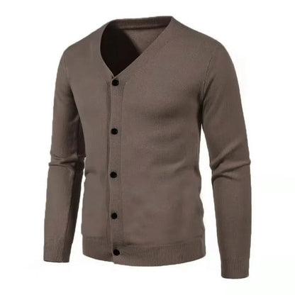 Classic Men's Wool Blend Cardigan Sweater