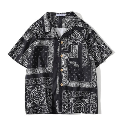 Bandana Print Hawaiian Shirt for Men - Harren Cole