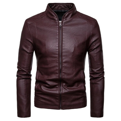 Minimalist Faux Leather Jacket