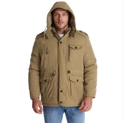 Fleece-Lined Outdoor Jacket for Men