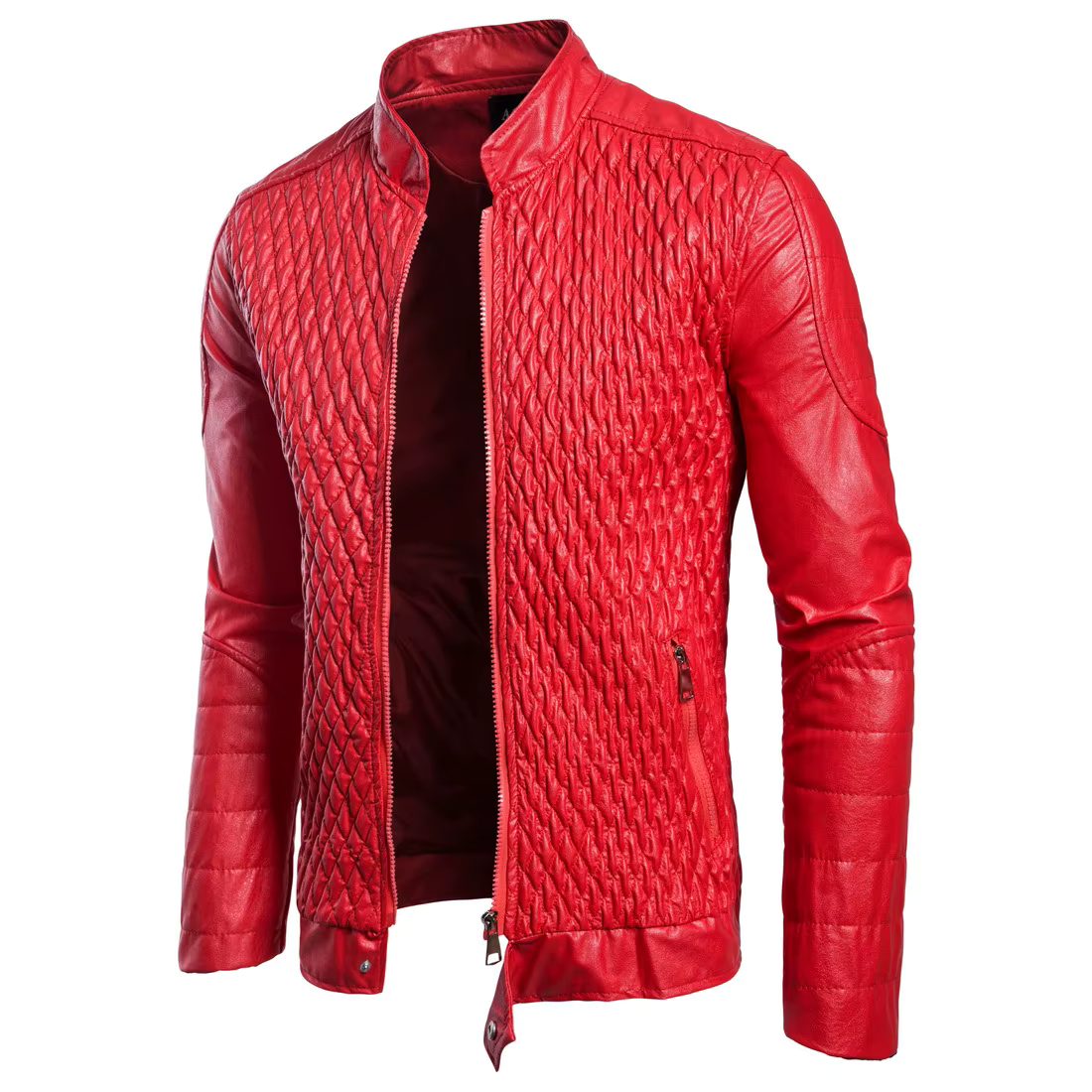 Quilted Bomber Jacket for Men