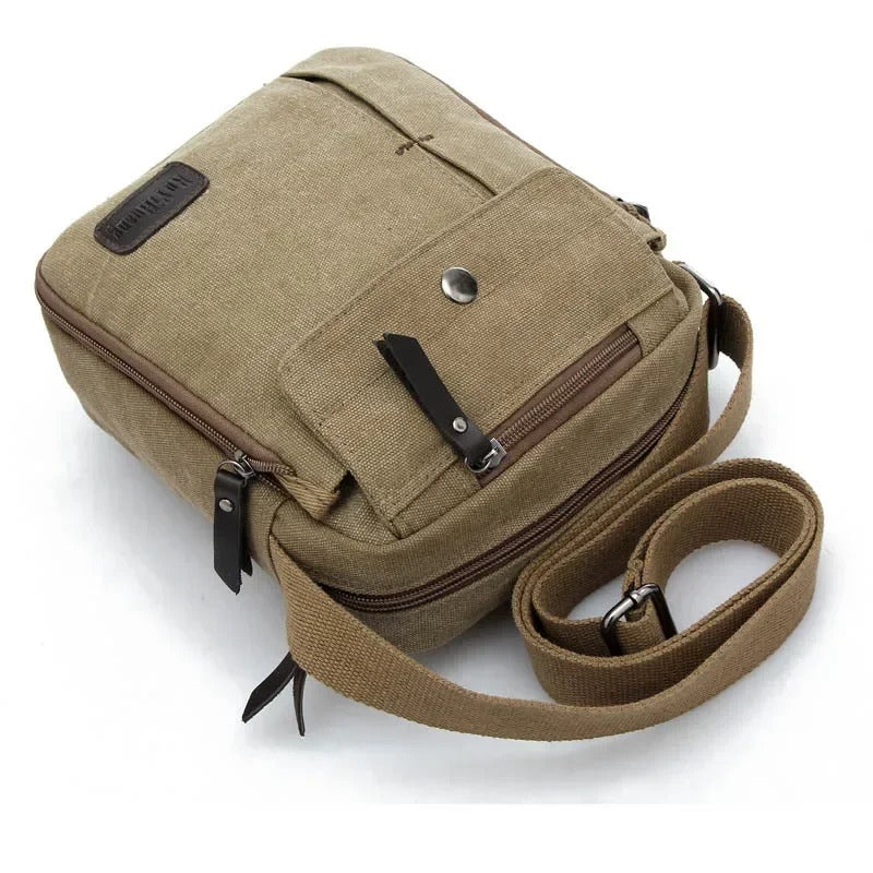 Canvas Vertical Sling Bag