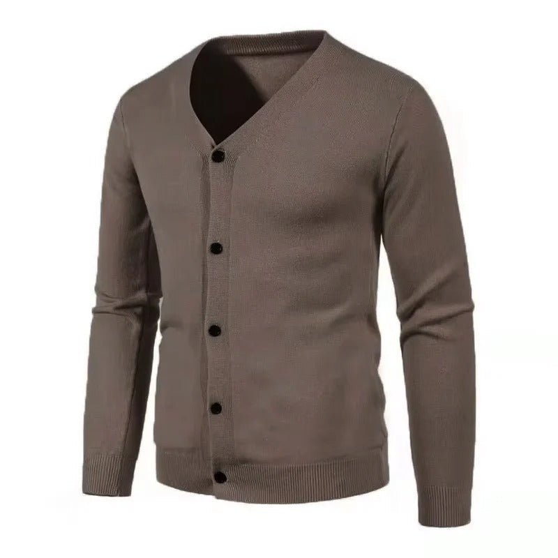 Classic Men's Wool Blend Cardigan Sweater - Harren Cole