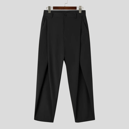 Classic Pleated Trousers for Men Tailored Fit Pants - Harren Cole