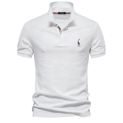 Classic Polo Shirt with Giraffe Embroidery for Men - Harren Cole