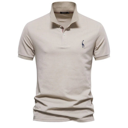 Classic Polo Shirt with Giraffe Embroidery for Men - Harren Cole