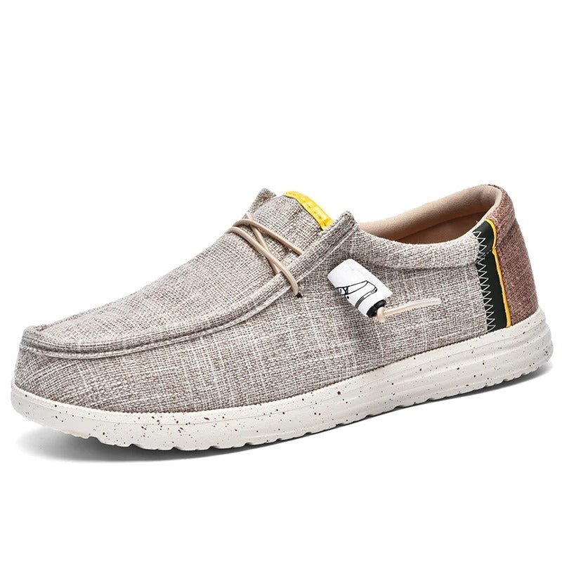 Comfortable Denim Slip - On Sneakers with Contrast Details - Harren Cole